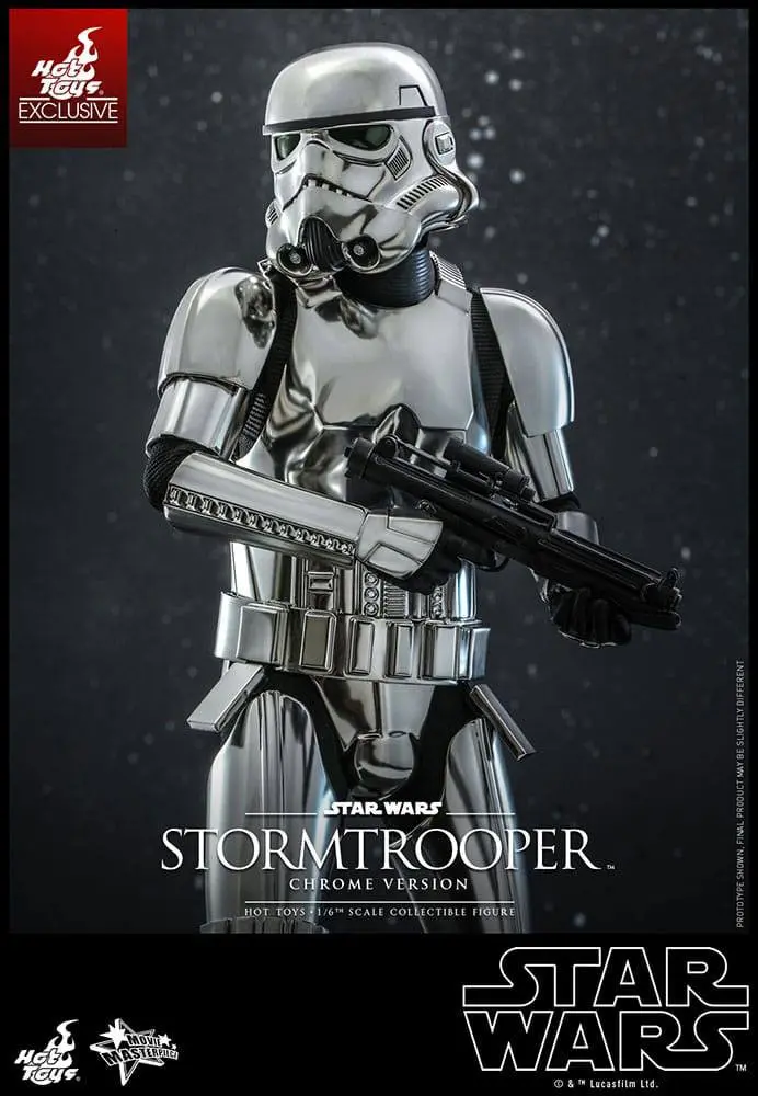 Star Wars Movie Masterpiece Actionfigur 1/6 Stormtrooper Chrome Version 30 cm Produktfoto