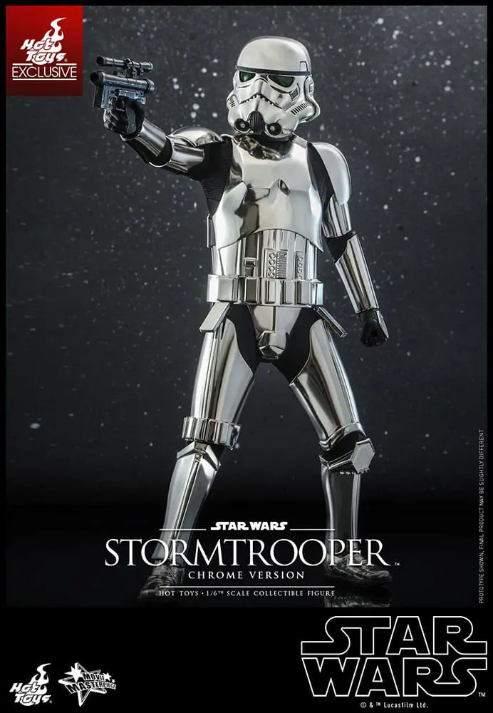 Star Wars Movie Masterpiece Actionfigur 1/6 Stormtrooper Chrome Version 30 cm Produktfoto