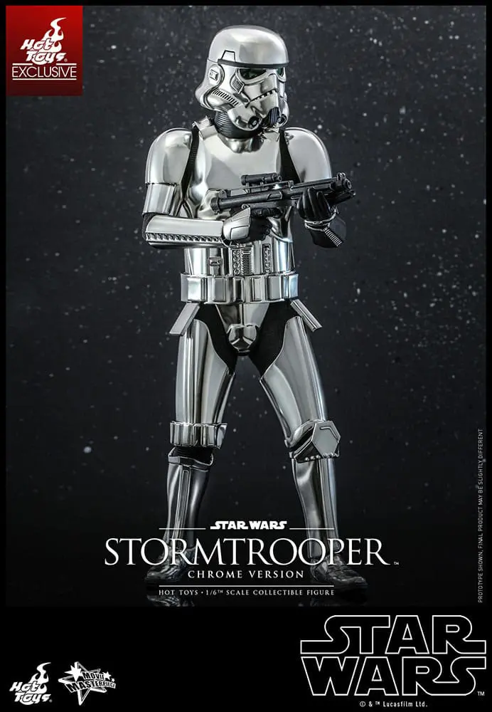 Star Wars Movie Masterpiece Actionfigur 1/6 Stormtrooper Chrome Version 30 cm Produktfoto
