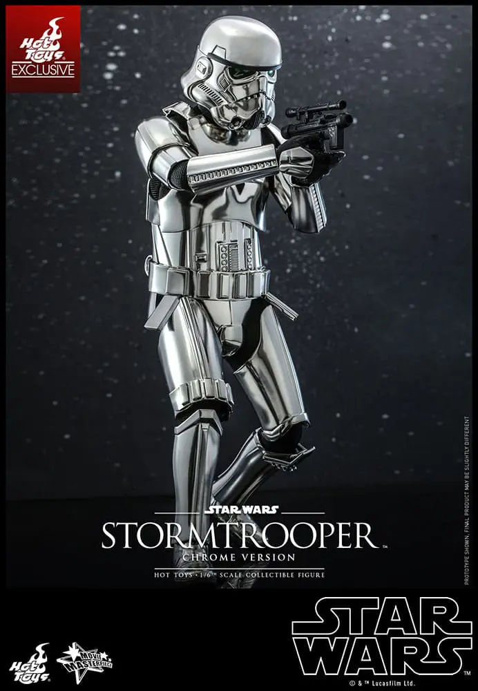 Star Wars Movie Masterpiece Actionfigur 1/6 Stormtrooper Chrome Version 30 cm Produktfoto