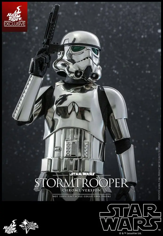 Star Wars Movie Masterpiece Actionfigur 1/6 Stormtrooper Chrome Version 30 cm Produktfoto