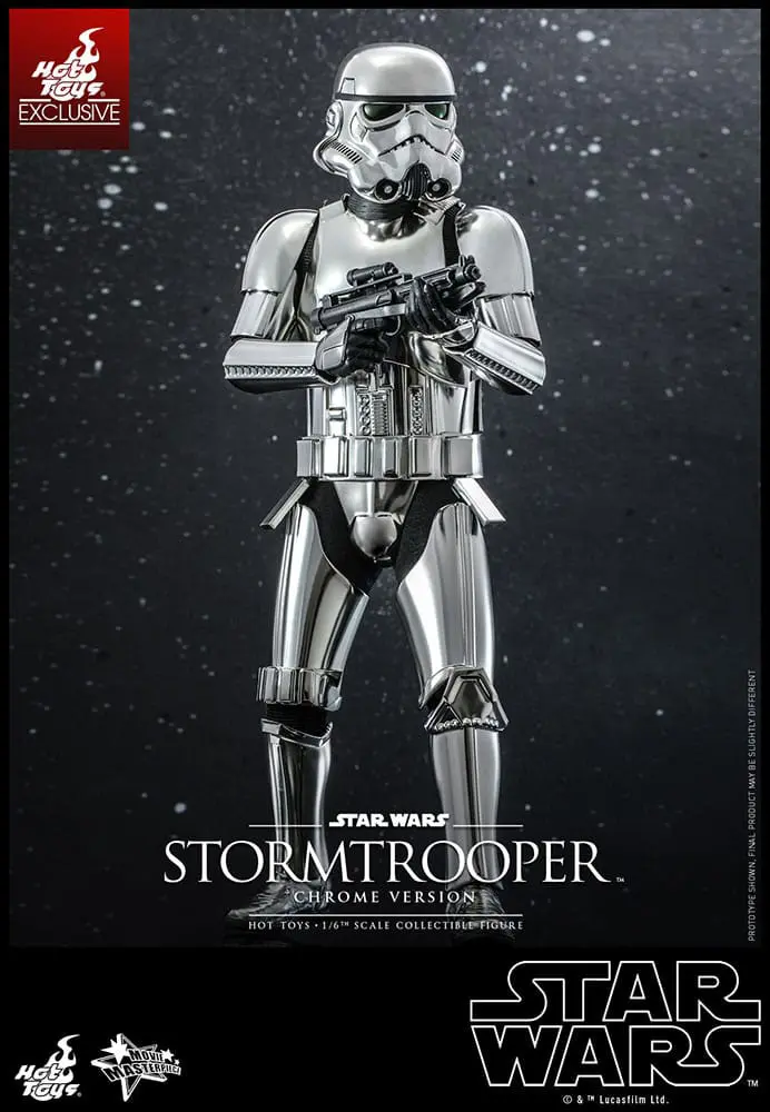 Star Wars Movie Masterpiece Actionfigur 1/6 Stormtrooper Chrome Version 30 cm Produktfoto