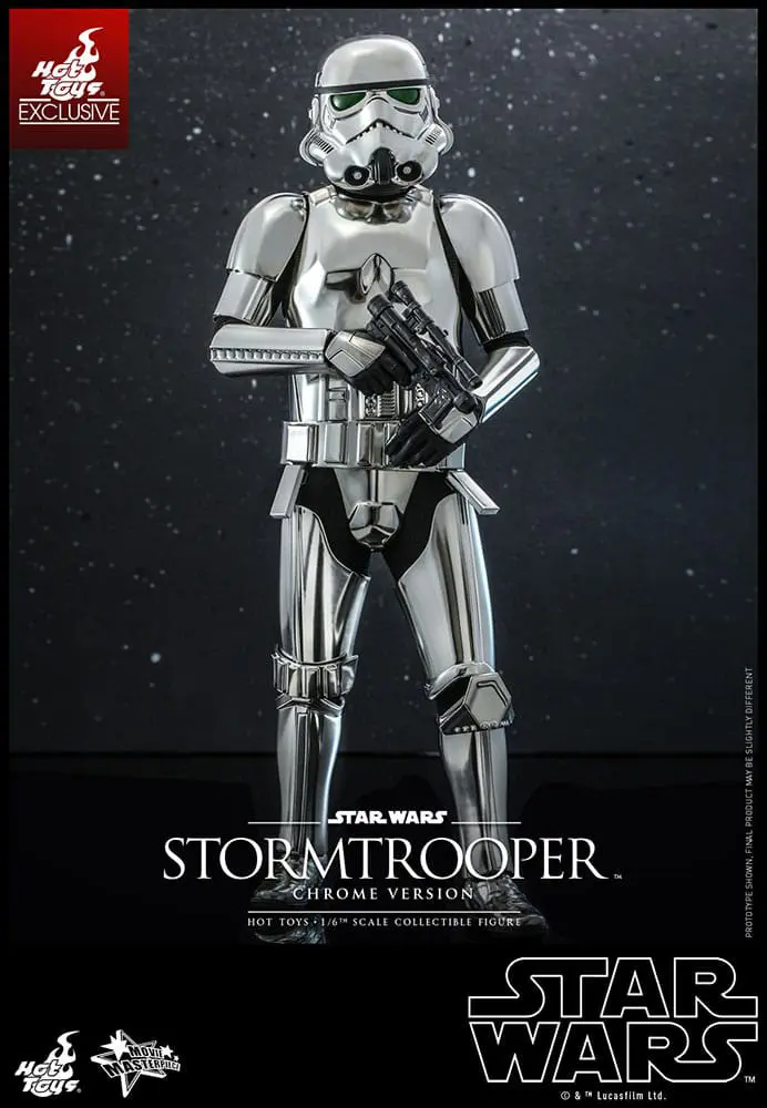 Star Wars Movie Masterpiece Actionfigur 1/6 Stormtrooper Chrome Version 30 cm Produktfoto