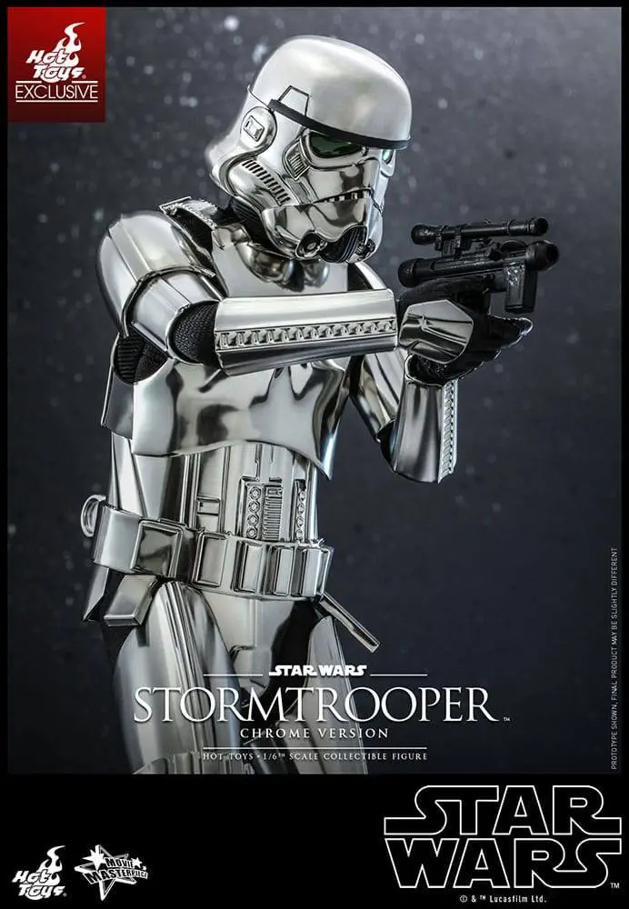 Star Wars Movie Masterpiece Actionfigur 1/6 Stormtrooper Chrome Version 30 cm Produktfoto