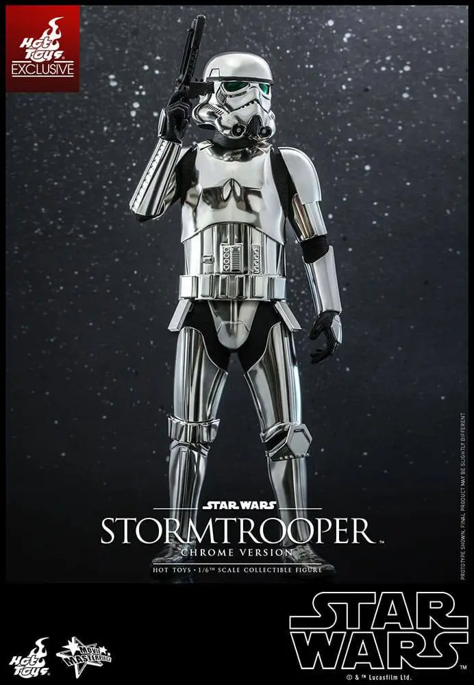 Star Wars Movie Masterpiece Actionfigur 1/6 Stormtrooper Chrome Version 30 cm Produktfoto
