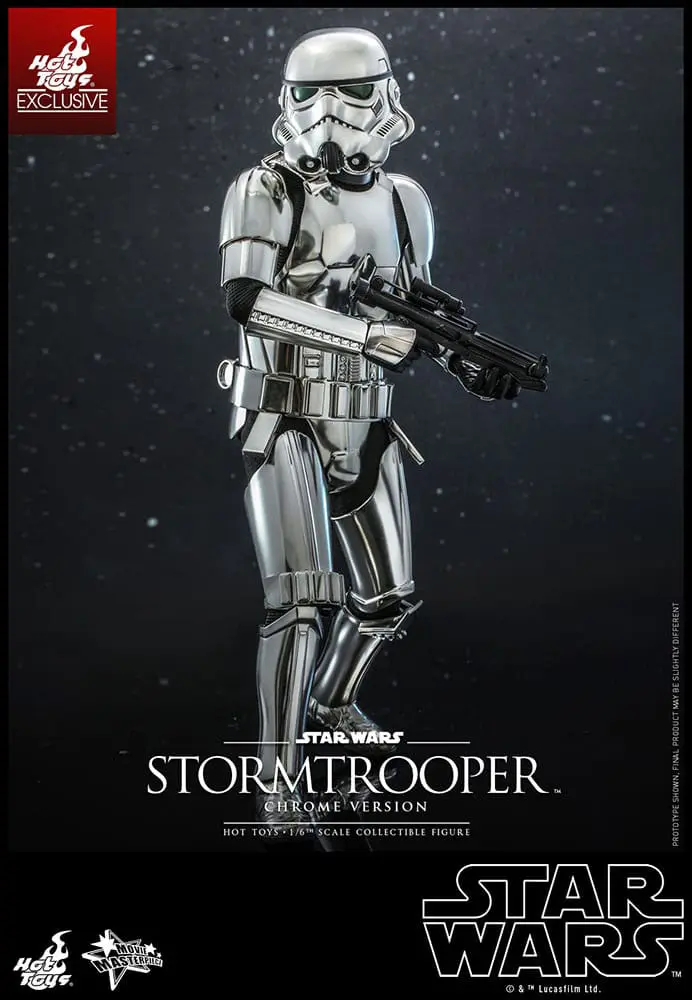 Star Wars Movie Masterpiece Actionfigur 1/6 Stormtrooper Chrome Version 30 cm Produktfoto