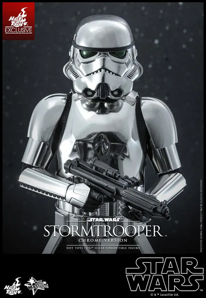Star Wars Movie Masterpiece Actionfigur 1/6 Stormtrooper Chrome Version 30 cm Produktfoto