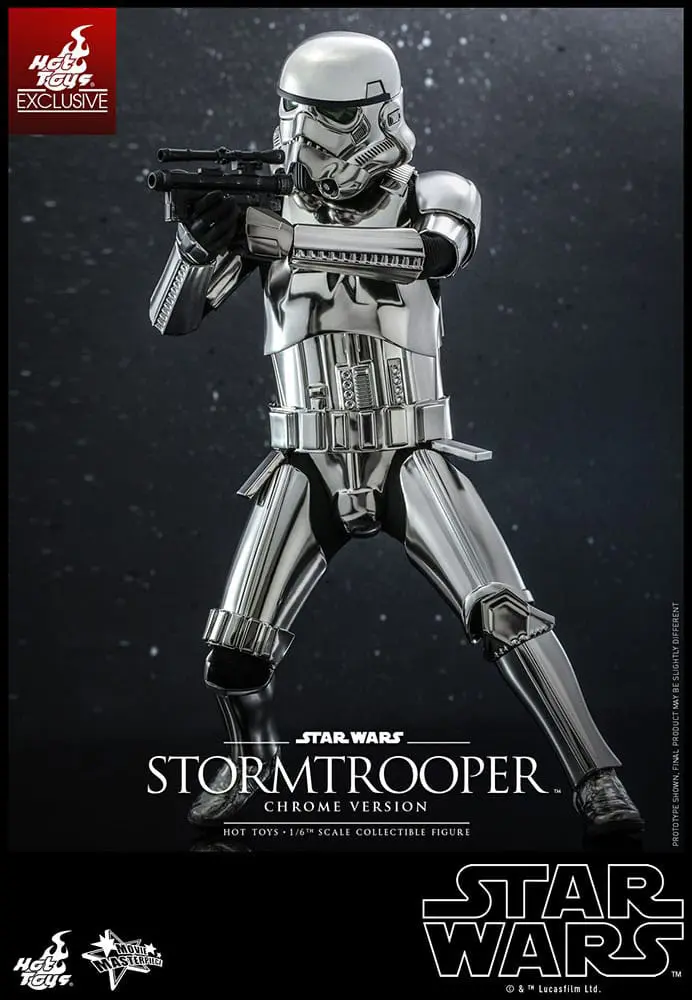 Star Wars Movie Masterpiece Actionfigur 1/6 Stormtrooper Chrome Version 30 cm Produktfoto