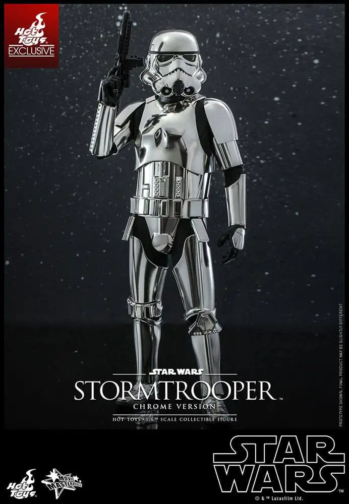 Star Wars Movie Masterpiece Actionfigur 1/6 Stormtrooper Chrome Version 30 cm Produktfoto