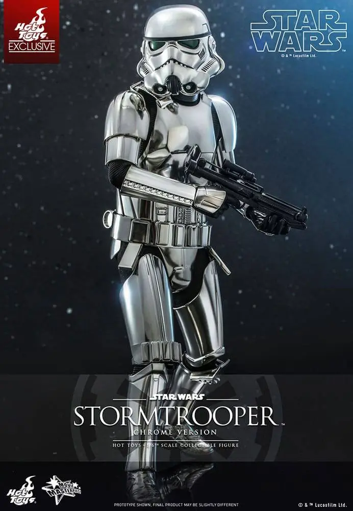 Star Wars Movie Masterpiece Actionfigur 1/6 Stormtrooper Chrome Version 30 cm Produktfoto