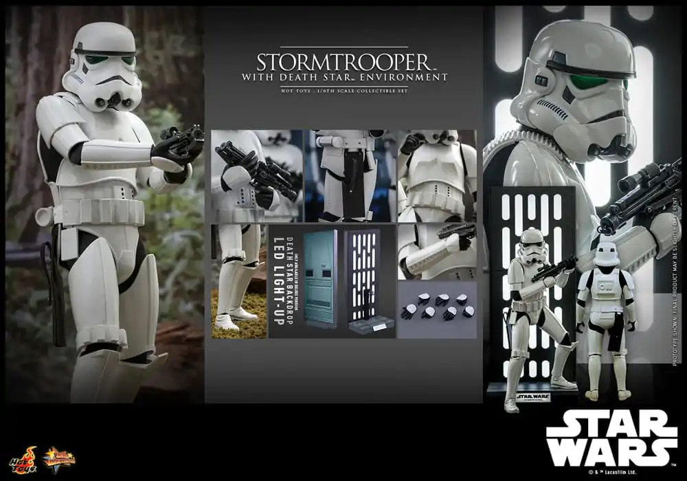 Star Wars Movie Masterpiece Actionfigur 1/6 Stormtrooper with Death Star Environment 30 cm Produktfoto