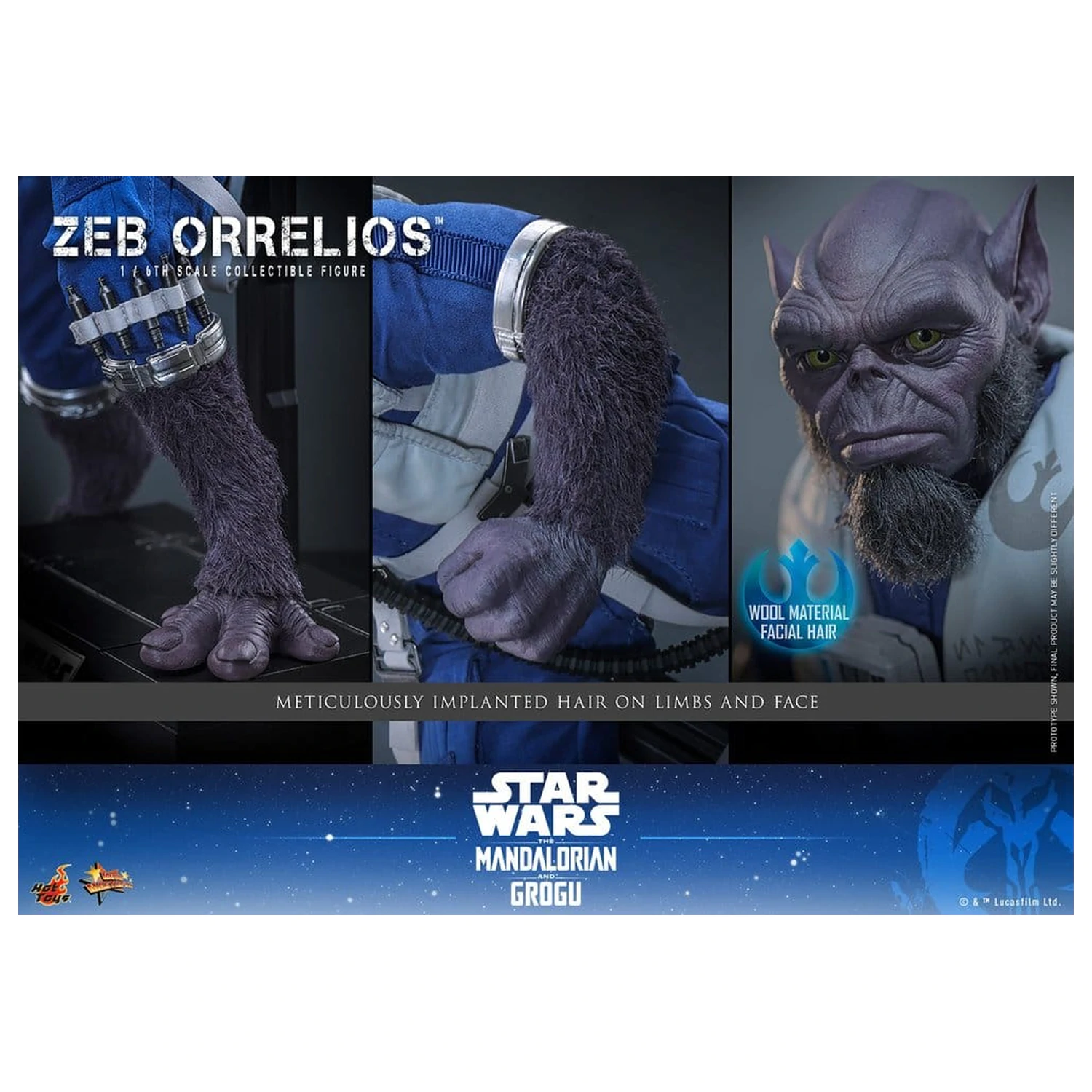 Star Wars Movie Masterpiece Action-Figur 1/6 Zeb Orrelios 33 cm Produktfoto