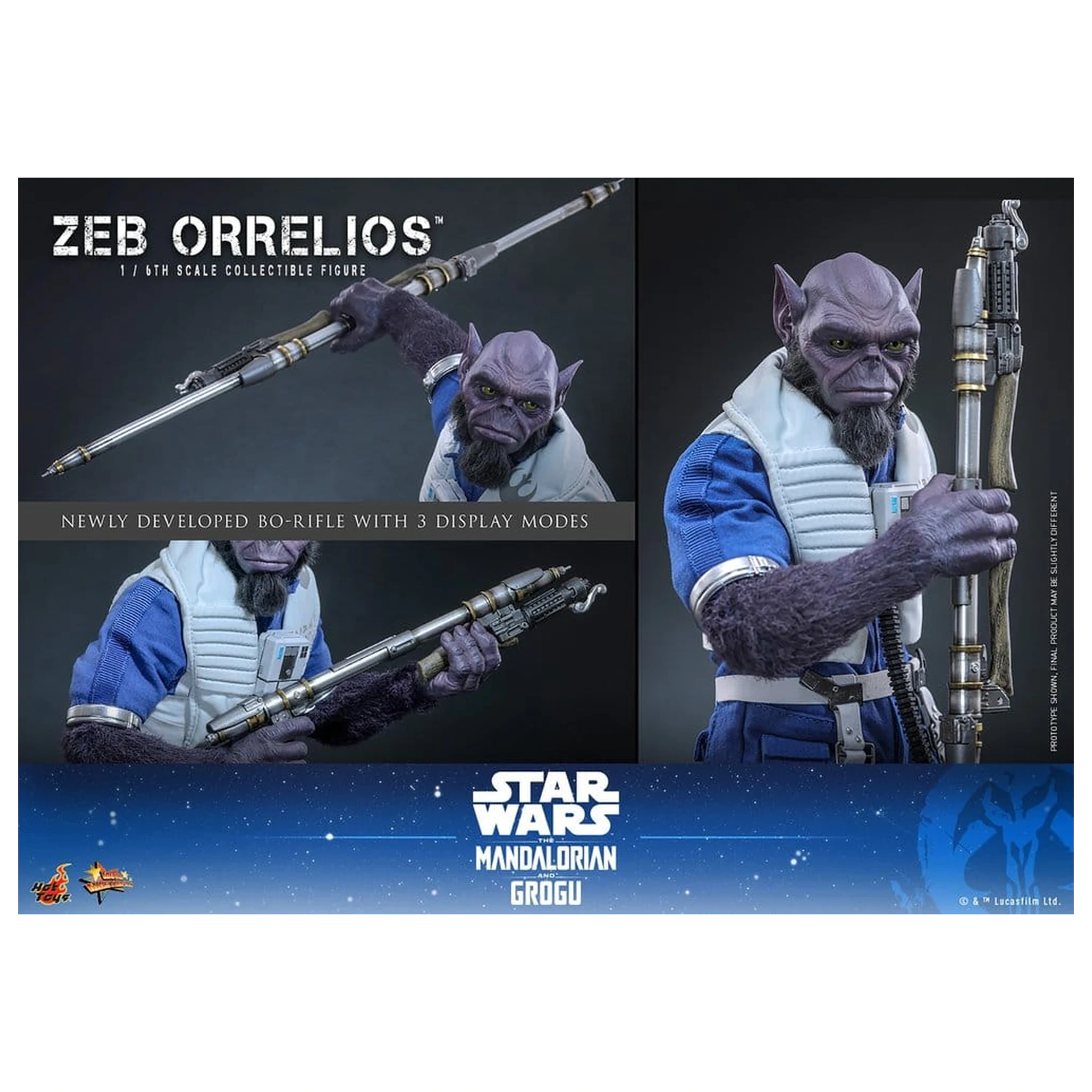 Star Wars Movie Masterpiece Action-Figur 1/6 Zeb Orrelios 33 cm Produktfoto