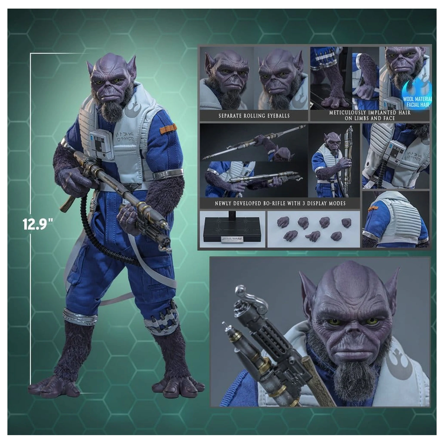 Star Wars Movie Masterpiece Action-Figur 1/6 Zeb Orrelios 33 cm Produktfoto