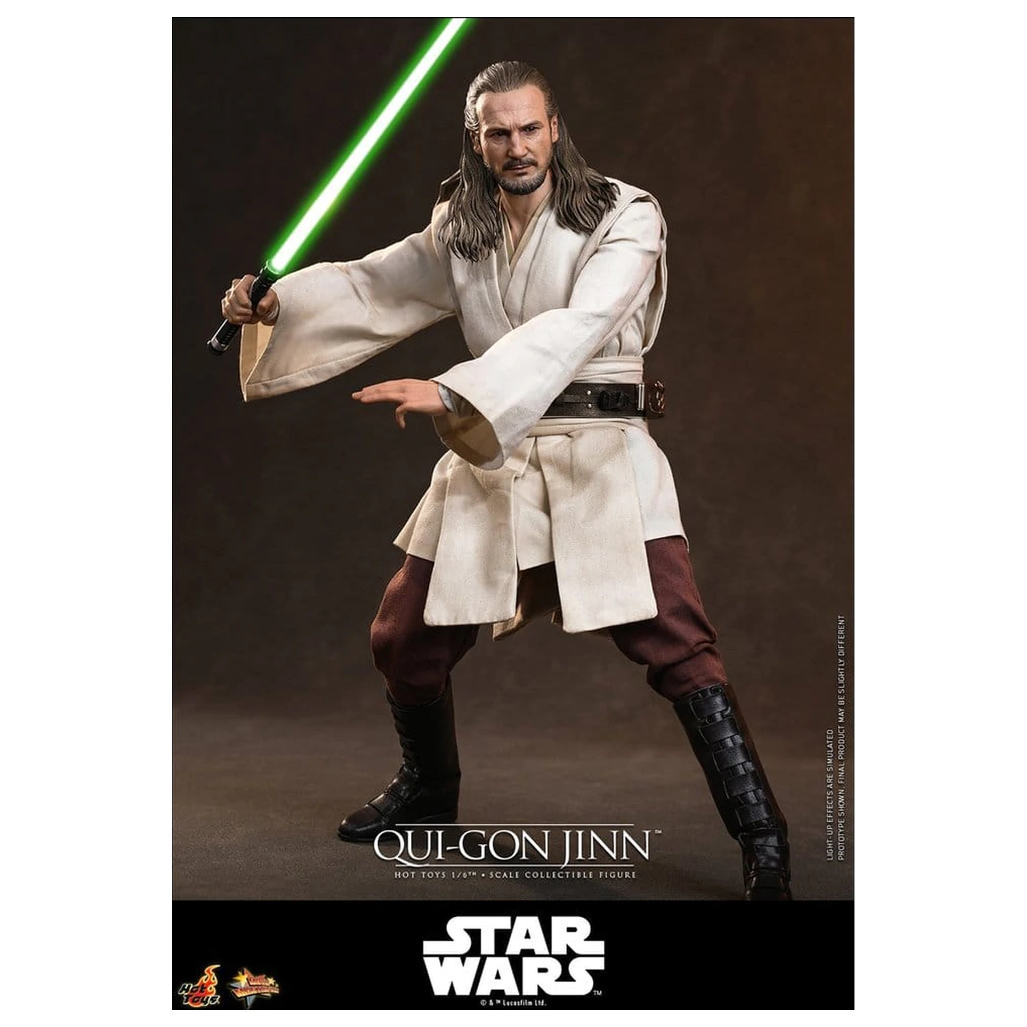 Star Wars Movie Masterpiece Actionfigur 1/6 Qui-Gon Jinn (Collector Edition) 32 cm Produktfoto