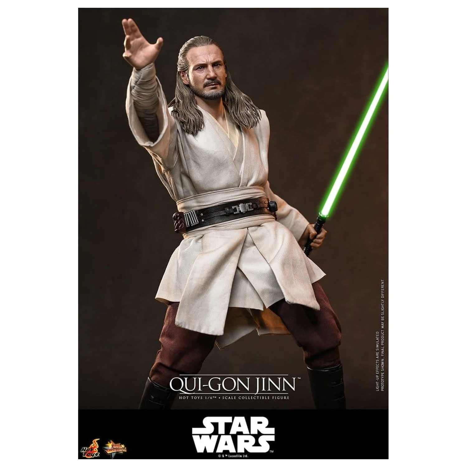 Star Wars Movie Masterpiece Actionfigur 1/6 Qui-Gon Jinn (Collector Edition) 32 cm Produktfoto
