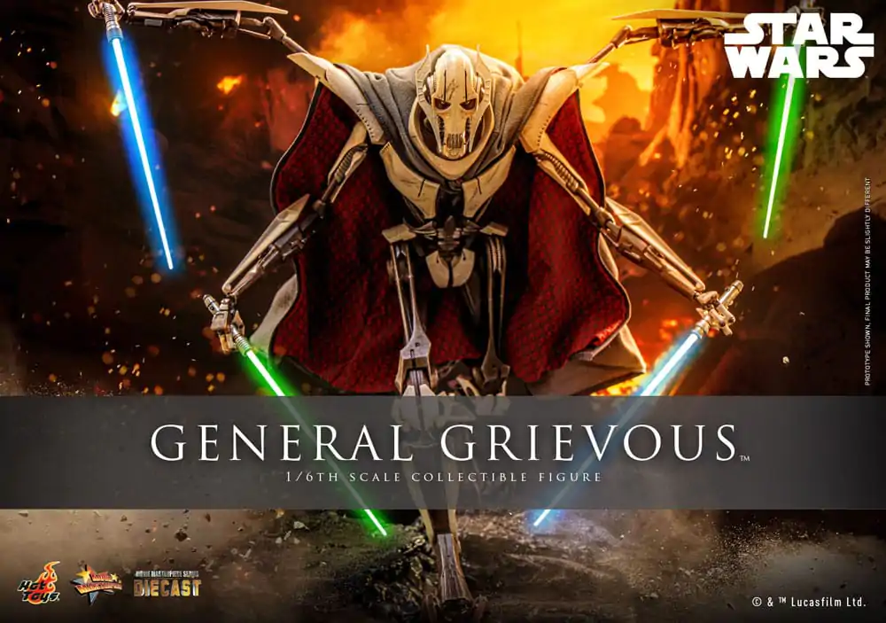 Star Wars Movie Masterpiece Diecast Actionfigur 1/6 General Grievous 42 cm Produktfoto