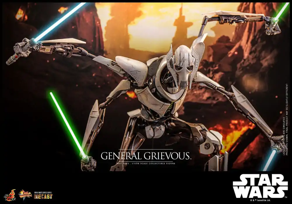 Star Wars Movie Masterpiece Diecast Actionfigur 1/6 General Grievous 42 cm Produktfoto