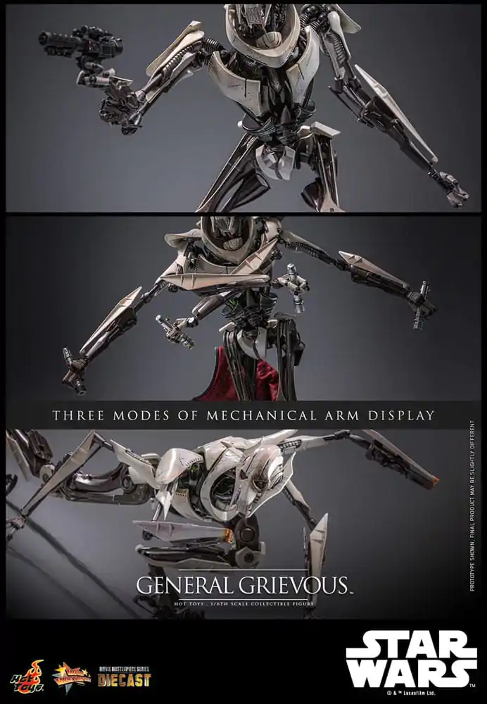 Star Wars Movie Masterpiece Diecast Actionfigur 1/6 General Grievous 42 cm Produktfoto