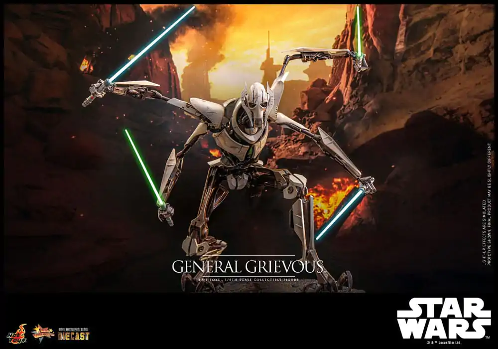 Star Wars Movie Masterpiece Diecast Actionfigur 1/6 General Grievous 42 cm Produktfoto