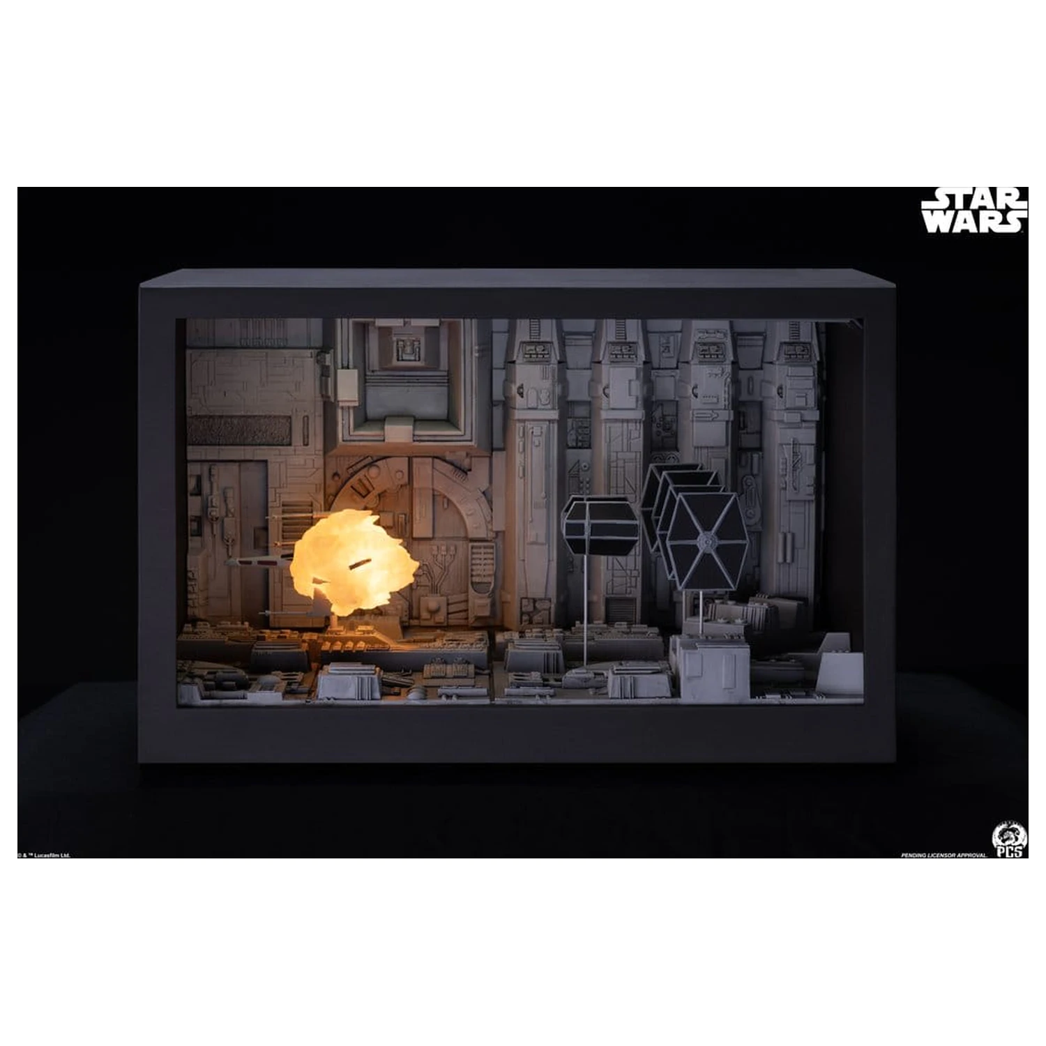 Star Wars Movie Moments Mini Maßstab Diorama Trench Run 23 cm Produktfoto