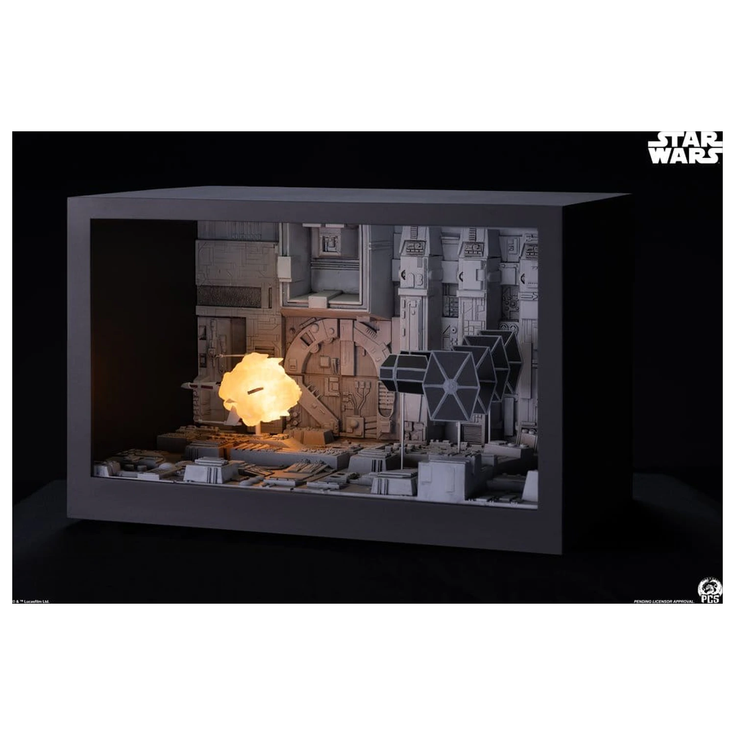 Star Wars Movie Moments Mini Maßstab Diorama Trench Run 23 cm Produktfoto