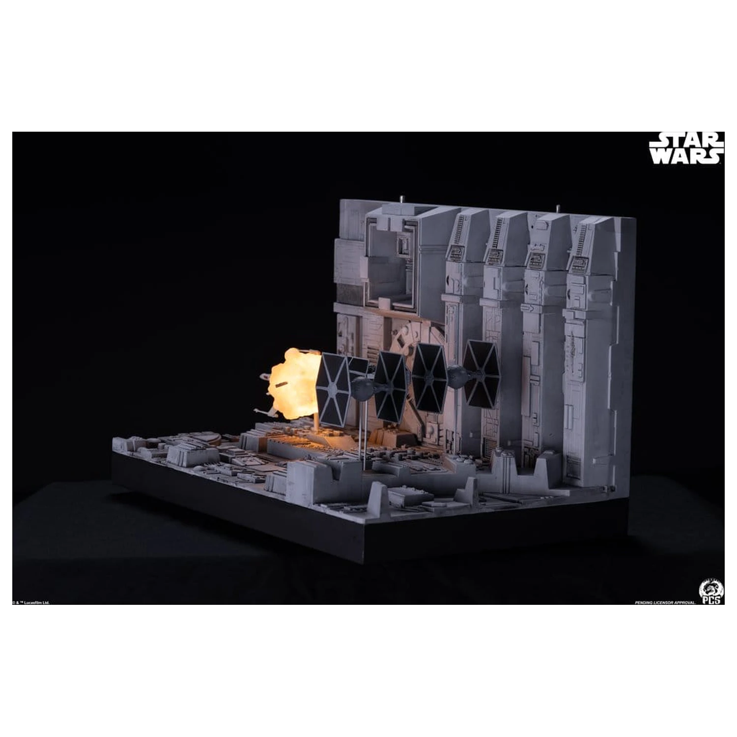 Star Wars Movie Moments Mini Maßstab Diorama Trench Run 23 cm Produktfoto