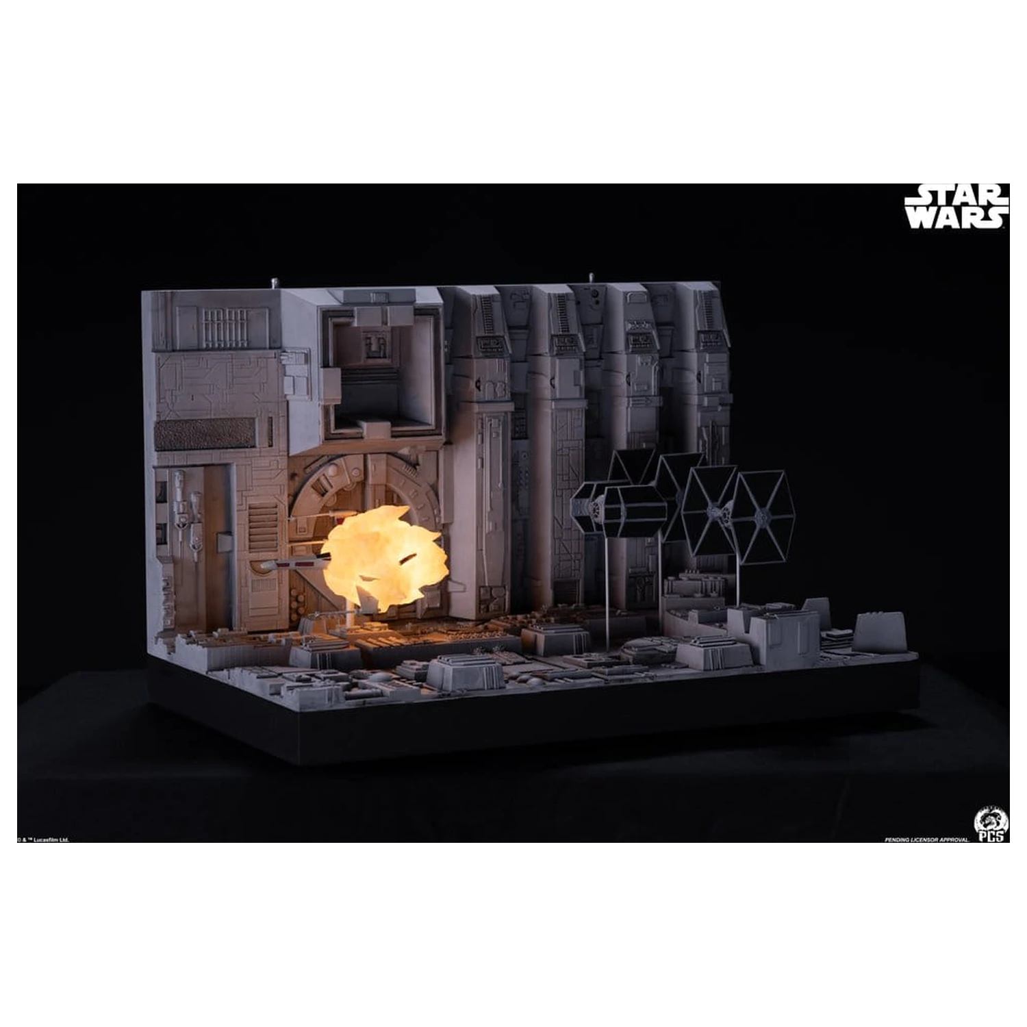 Star Wars Movie Moments Mini Maßstab Diorama Trench Run 23 cm Produktfoto
