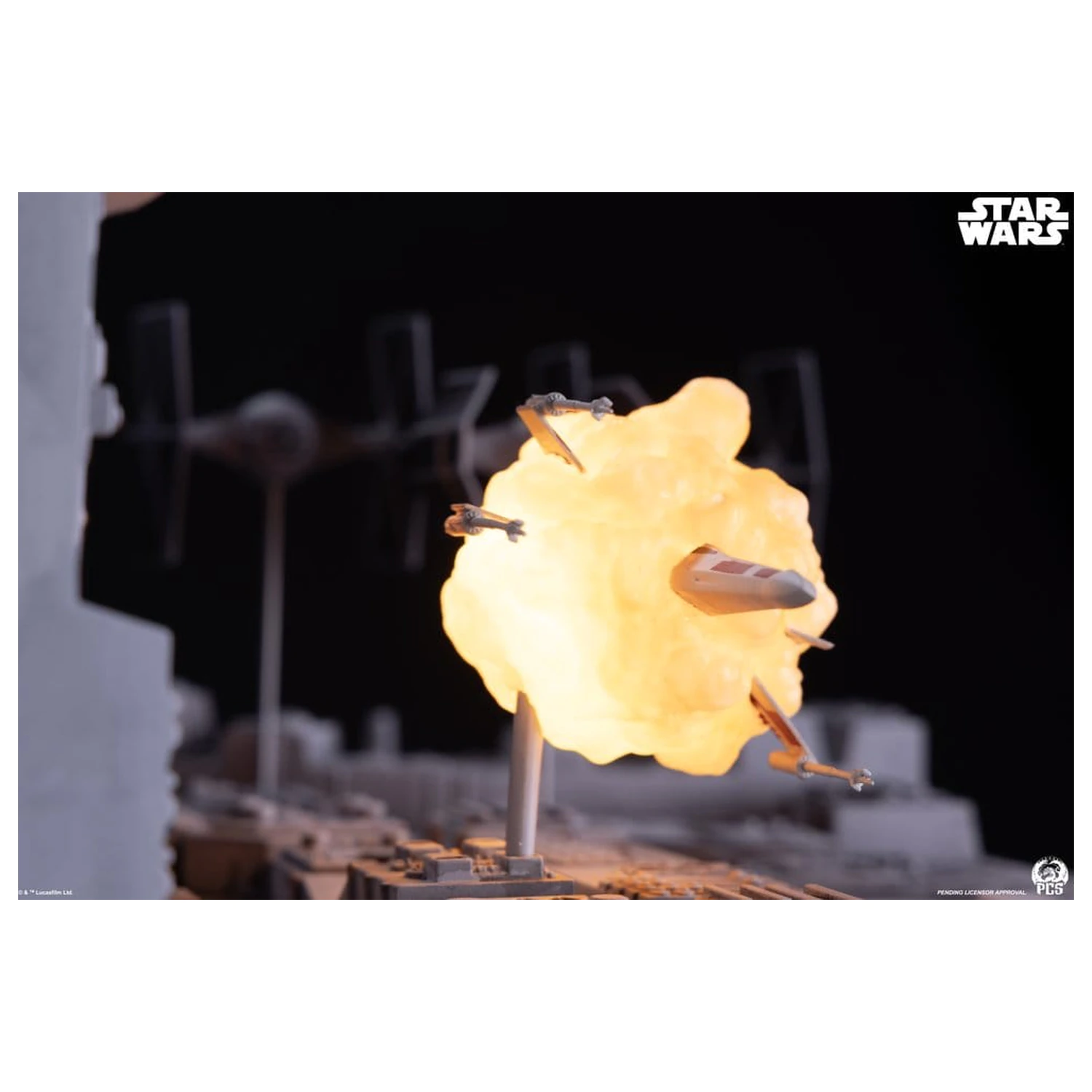 Star Wars Movie Moments Mini Maßstab Diorama Trench Run 23 cm Produktfoto