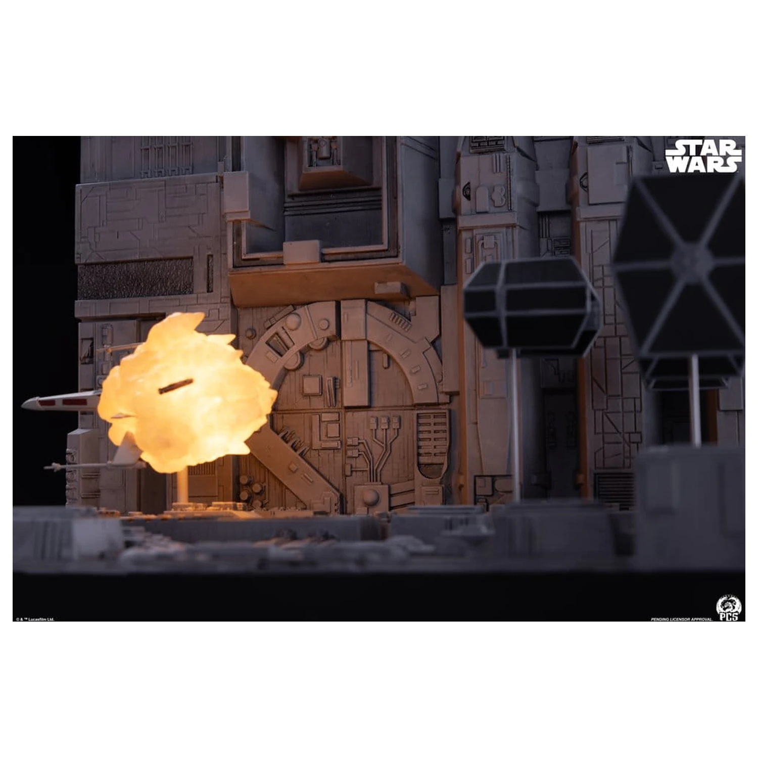 Star Wars Movie Moments Mini Maßstab Diorama Trench Run 23 cm Produktfoto