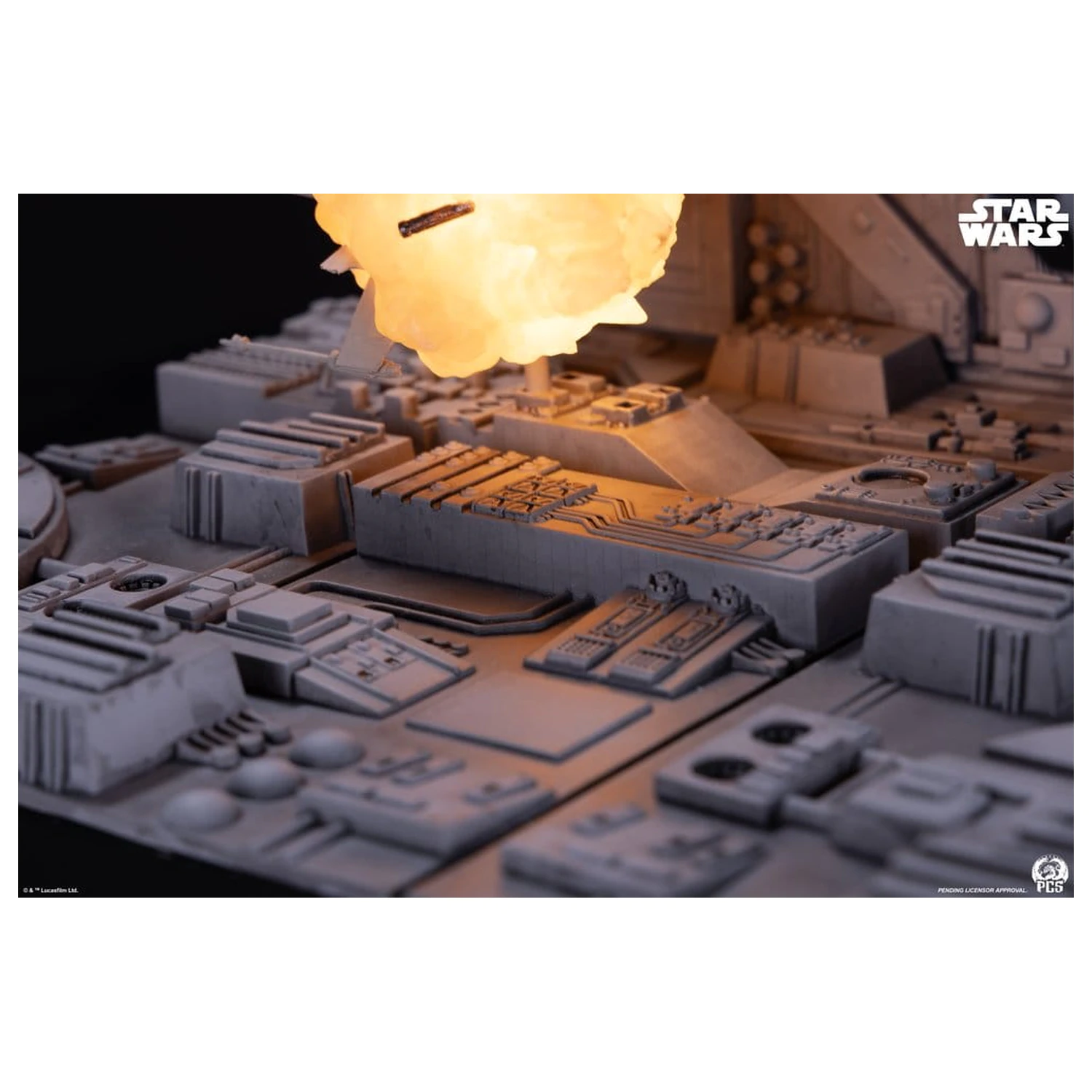 Star Wars Movie Moments Mini Maßstab Diorama Trench Run 23 cm Produktfoto