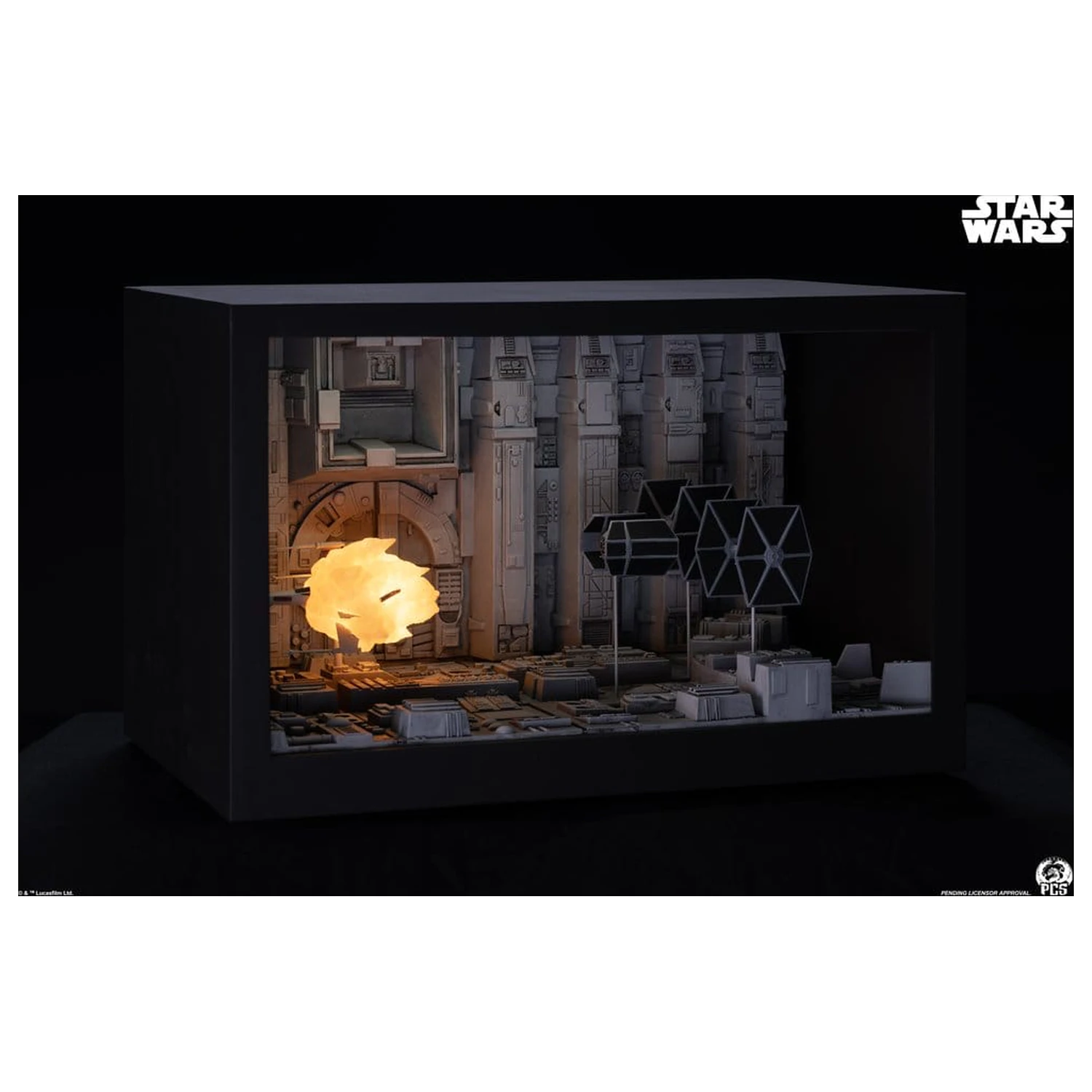 Star Wars Movie Moments Mini Maßstab Diorama Trench Run 23 cm Produktfoto
