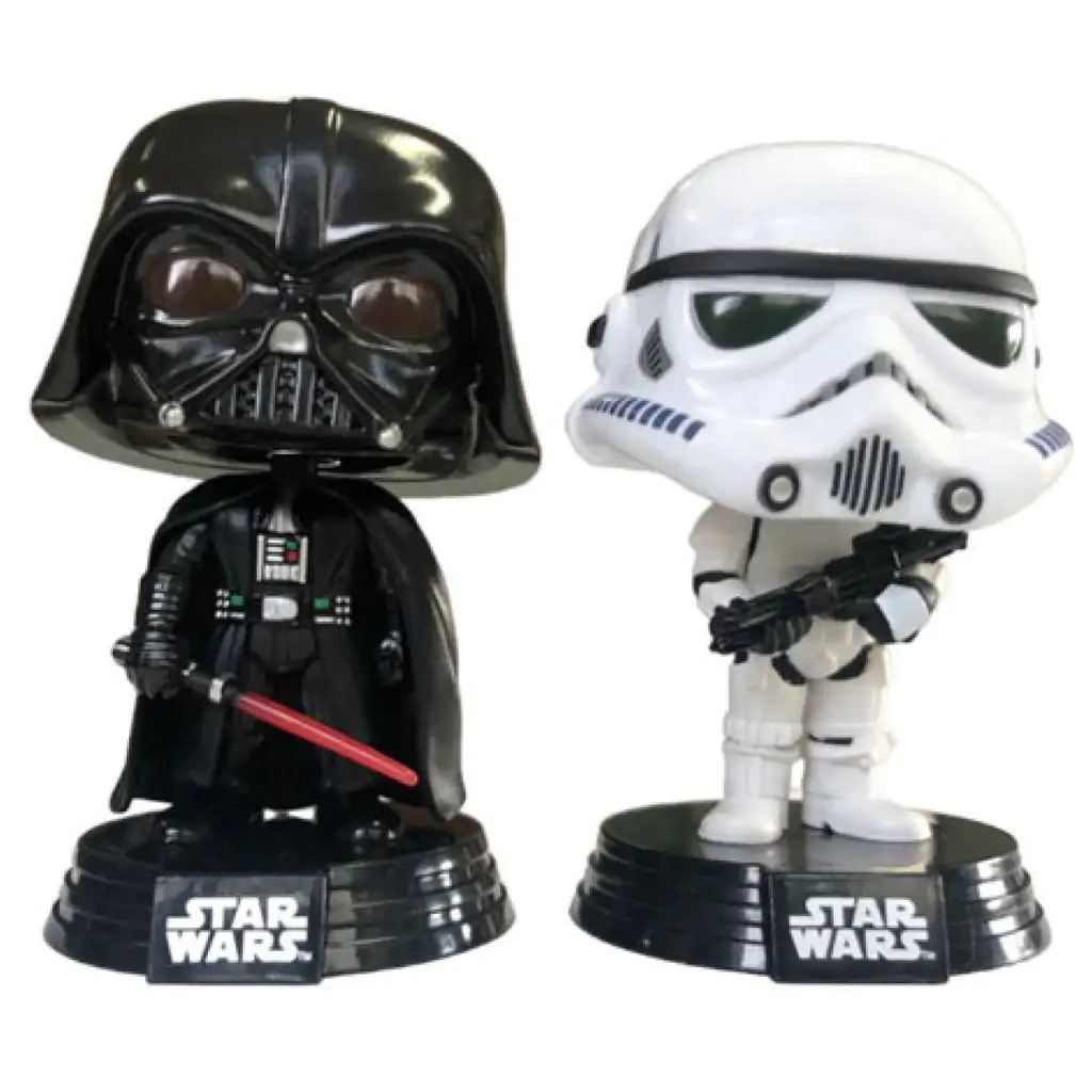 Star Wars POP! Movies Vinyl Figuren 4er-Pack New Classics (FL) 9 cm Produktfoto