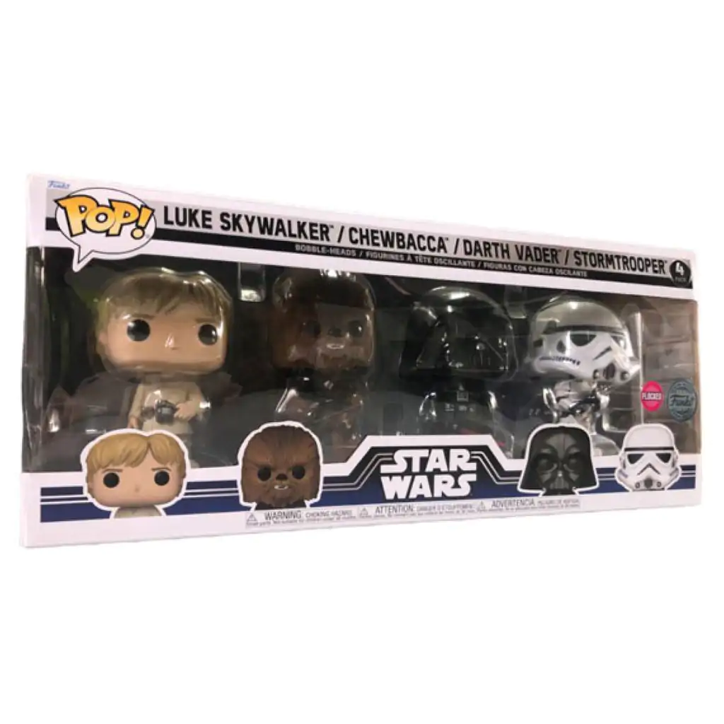 Star Wars POP! Movies Vinyl Figuren 4er-Pack New Classics (FL) 9 cm Produktfoto