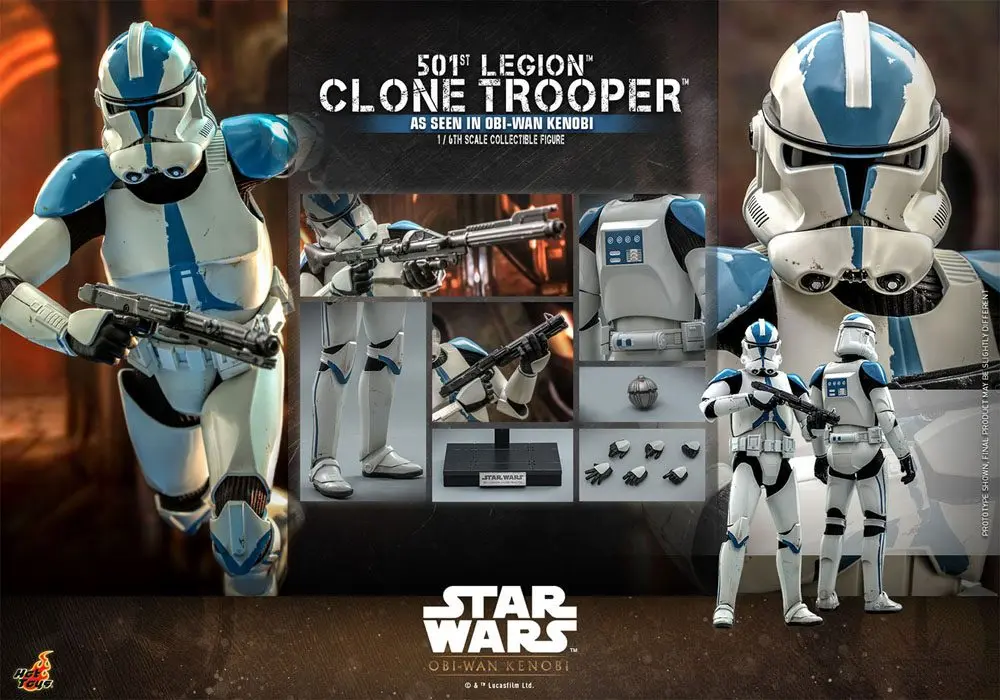 Star Wars: Obi-Wan Kenobi Actionfigur 1/6 501st Legion Clone Trooper 30 cm termékfotó