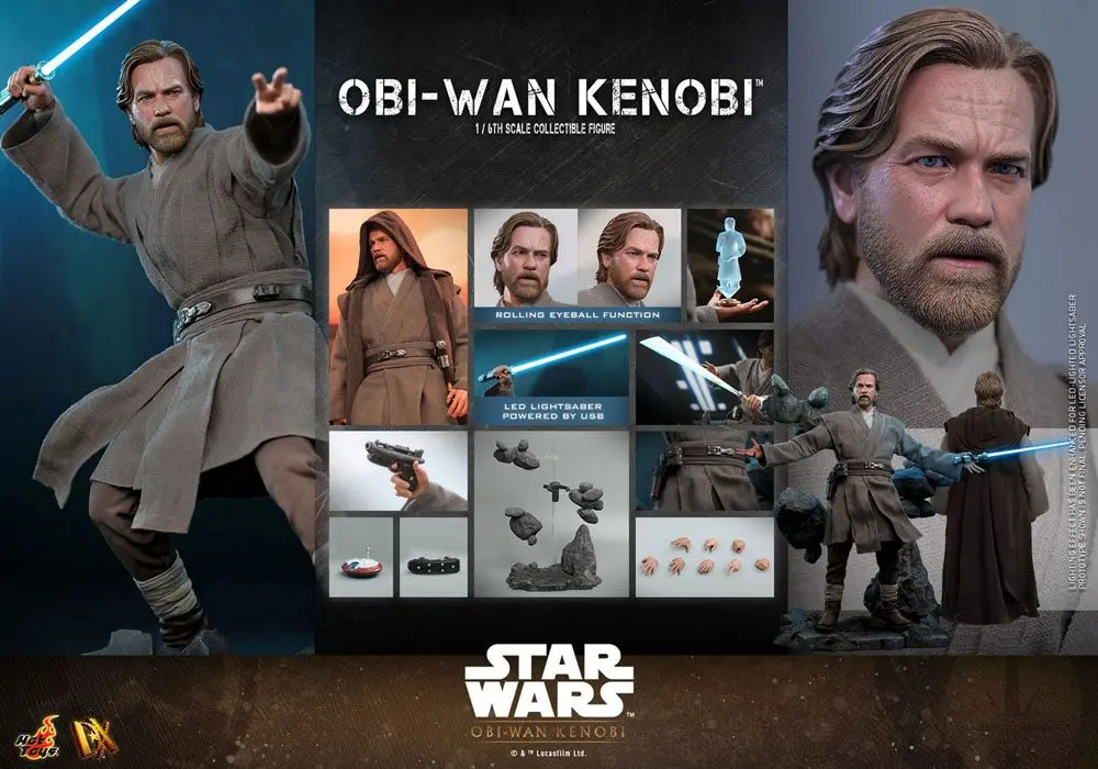 Star Wars: Obi-Wan Kenobi Action Figur 1/6 Obi-Wan Kenobi 30 cm Produktfoto