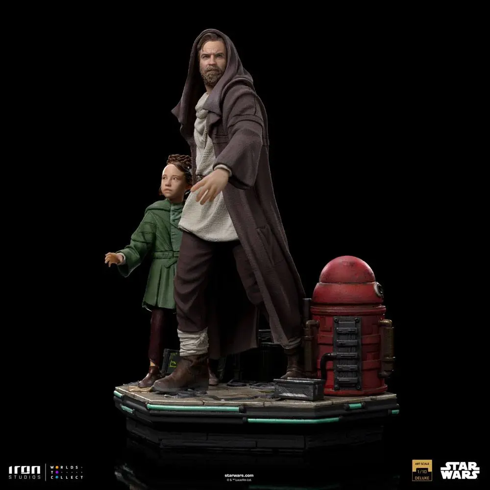 Star Wars: Obi-Wan Kenobi Deluxe Art Scale Statue 1/10 Obi-Wan & Young Leia 20 cm termékfotó