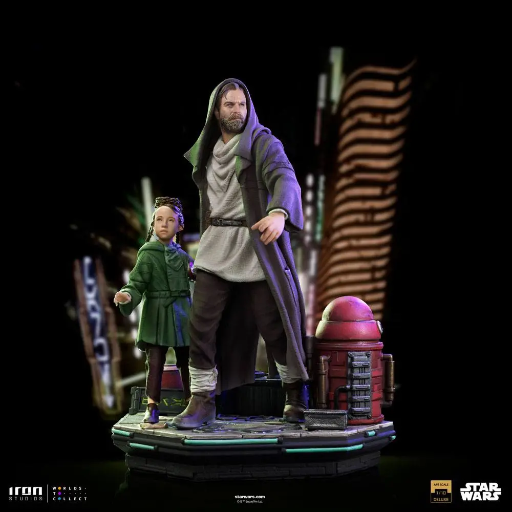 Star Wars: Obi-Wan Kenobi Deluxe Art Scale Statue 1/10 Obi-Wan & Young Leia 20 cm termékfotó