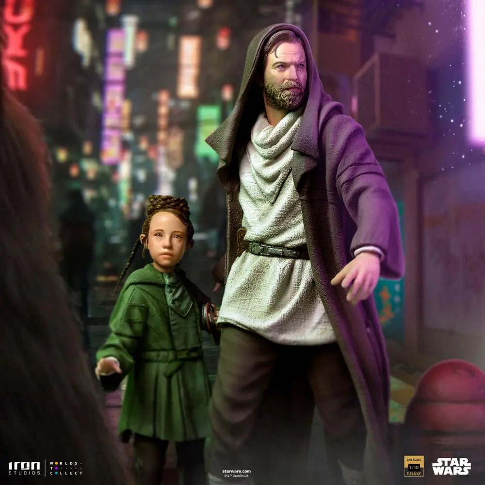 Star Wars: Obi-Wan Kenobi Deluxe Art Scale Statue 1/10 Obi-Wan & Young Leia 20 cm termékfotó