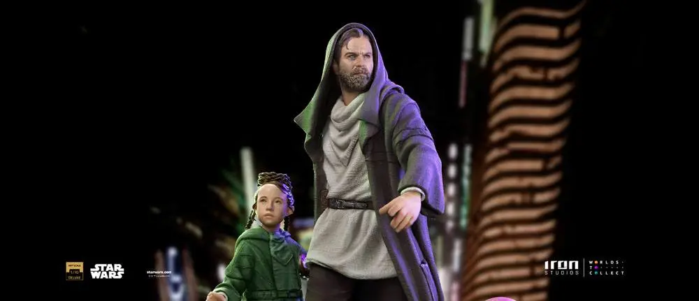 Star Wars: Obi-Wan Kenobi Deluxe Art Scale Statue 1/10 Obi-Wan & Young Leia 20 cm termékfotó