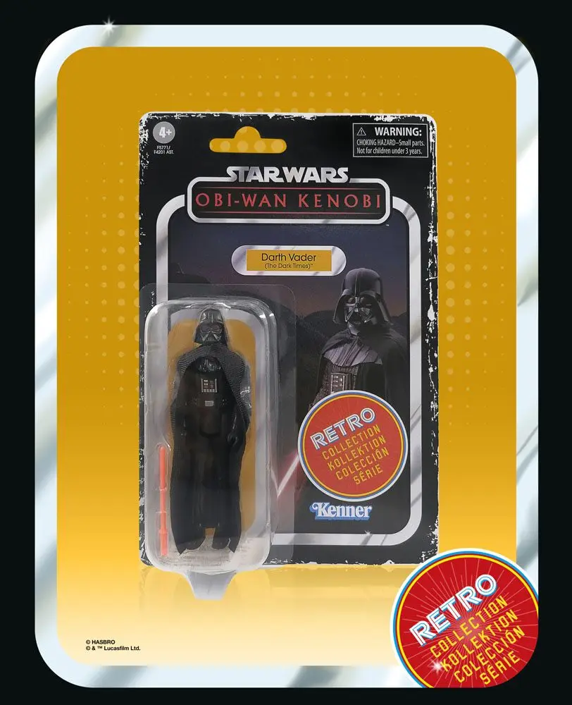 Star Wars: Obi-Wan Kenobi Retro Collection Actionfigur 2022 Darth Vader (The Dark Times) 10 cm Produktfoto