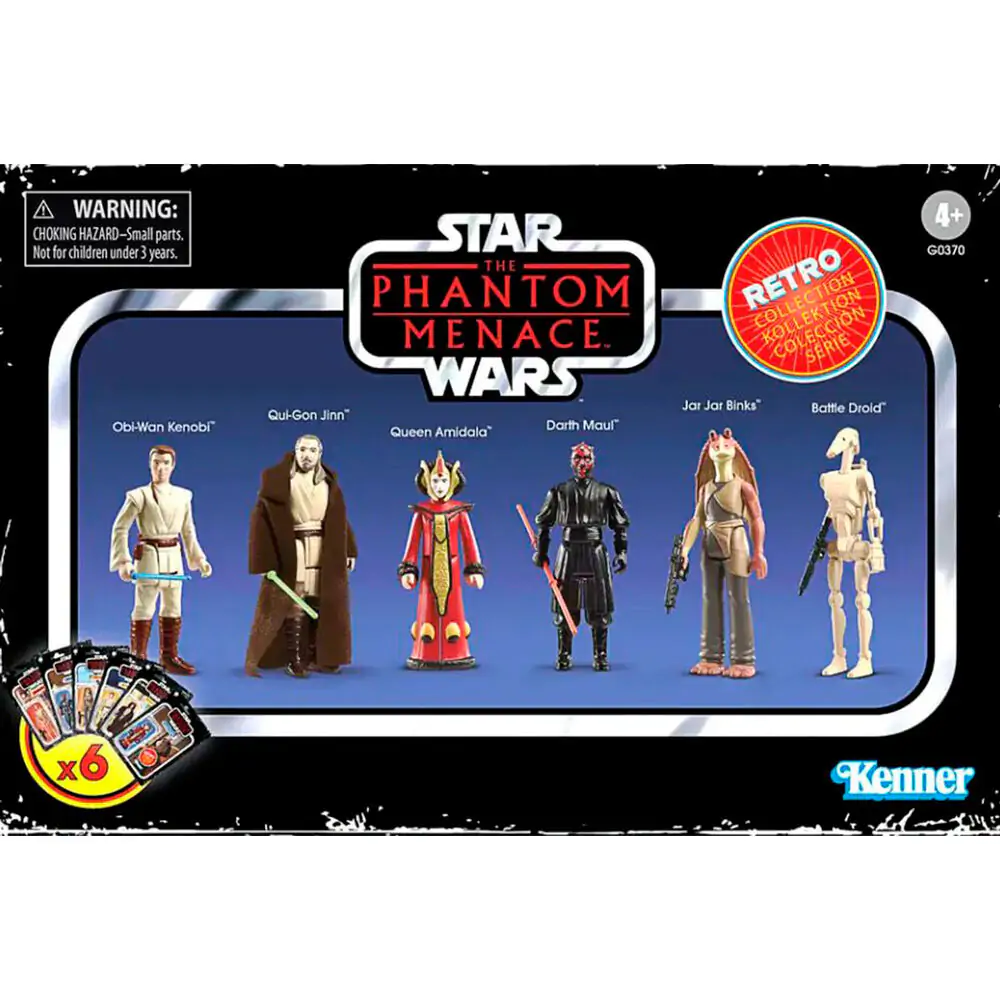 Star Wars Phantom Menace Figuren Set 9,5cm Produktfoto