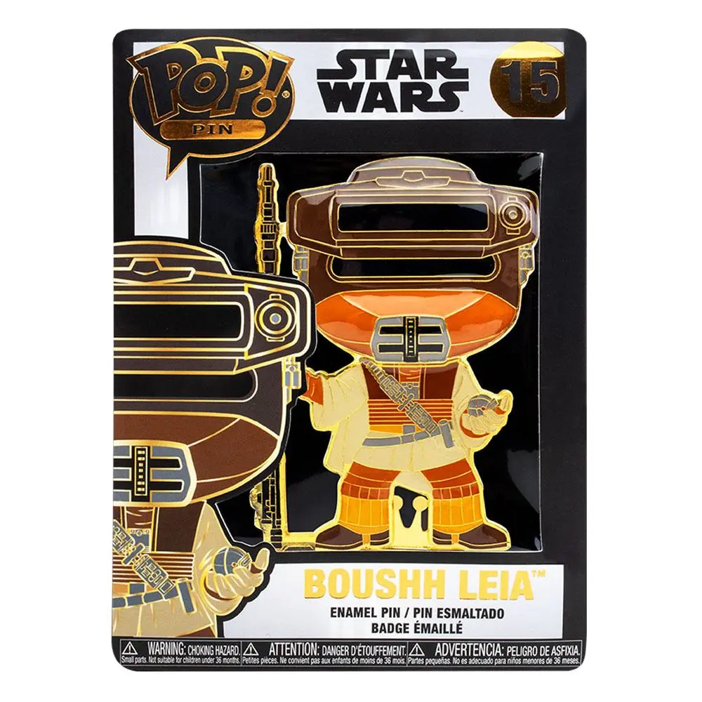 Star Wars POP! Ansteck-Pin Boushh Leia 10 cm Produktfoto