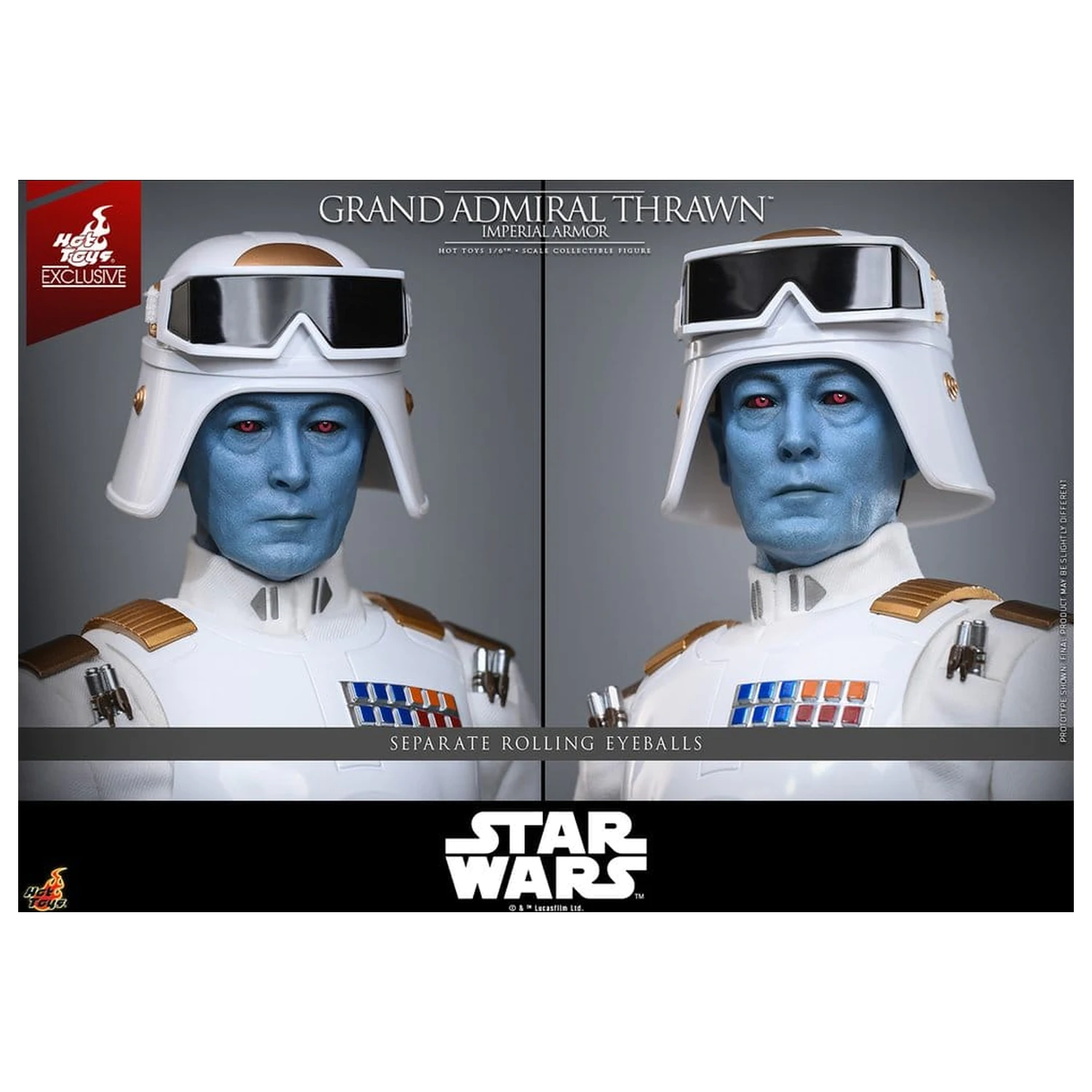 Star Wars: Rebels Television Masterpiece Actionfigur 1/6 Grand Admiral Thrawn (Imperial Armor) 32 cm Produktfoto