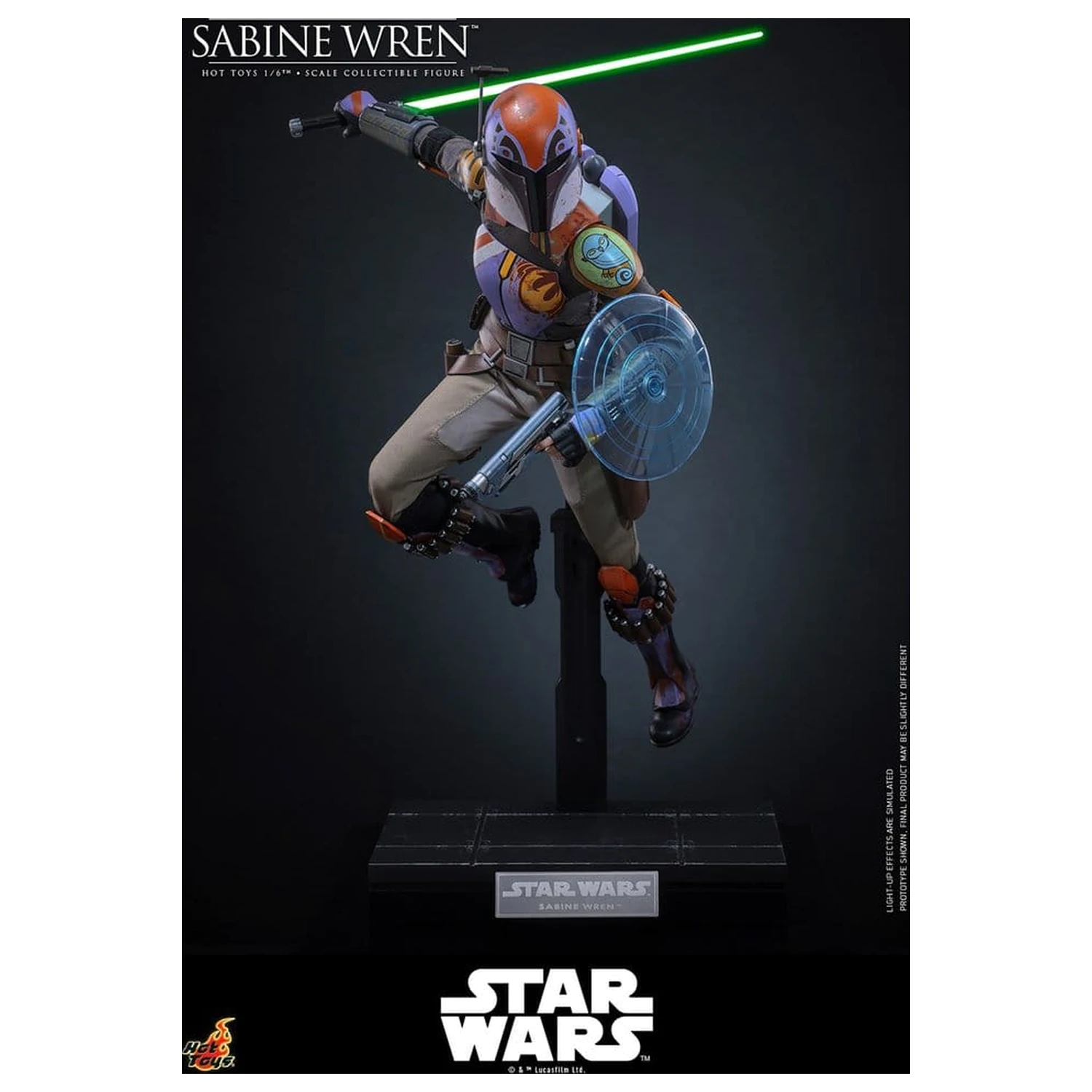 Star Wars: Rebels Television Masterpiece Actionfigur 1/6 Sabine Wren 29 cm Produktfoto
