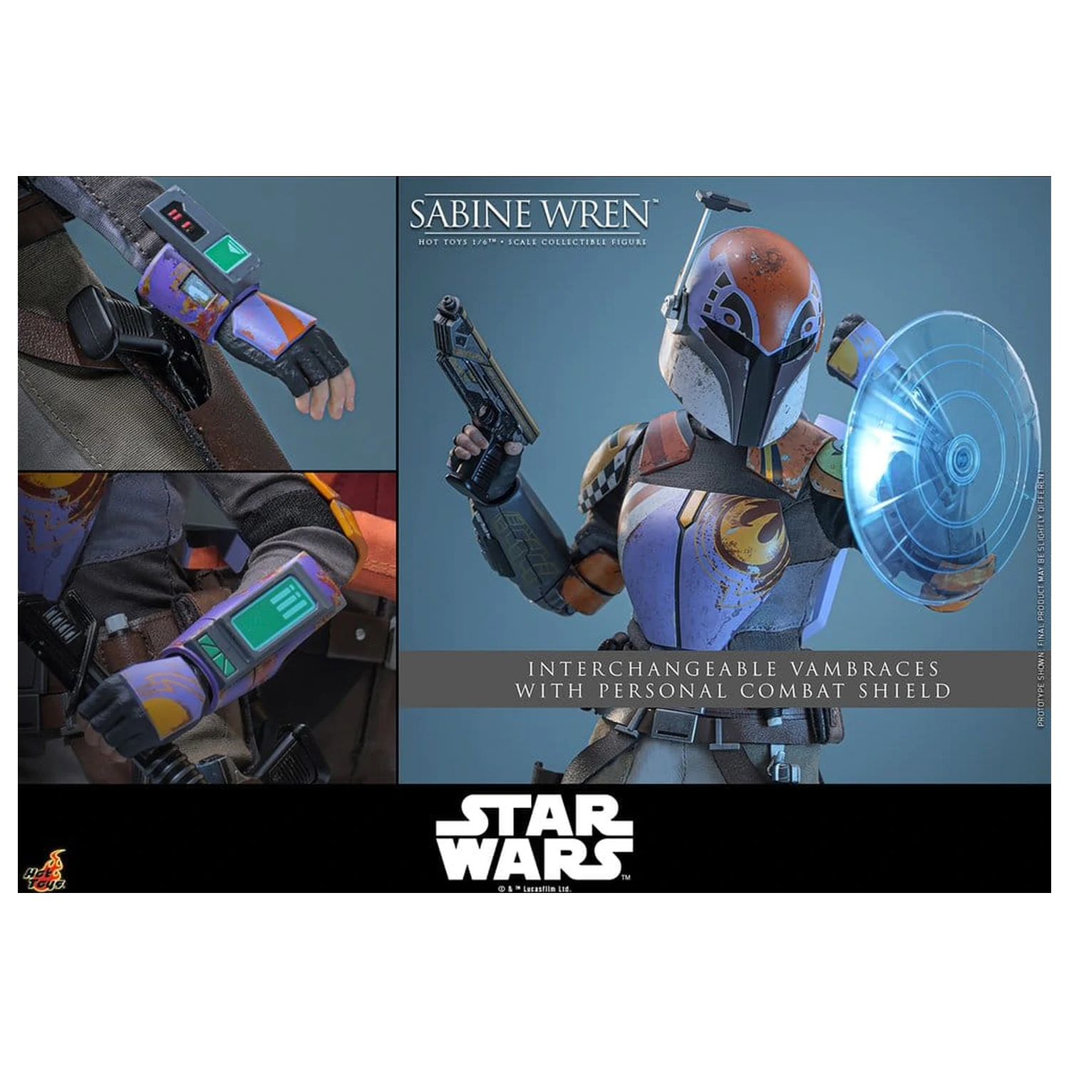 Star Wars: Rebels Television Masterpiece Actionfigur 1/6 Sabine Wren 29 cm Produktfoto