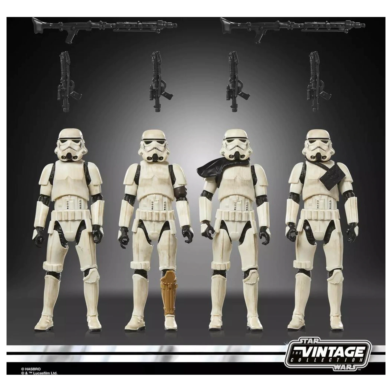 Star Wars Remnant Stormtrooper Multipack 4 Figuren Vintage Coll. 10cm Produktfoto
