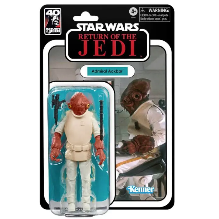 Star Wars Return of the Jedi 40th Anniversary Admiral Ackbar Figur 15cm Produktfoto