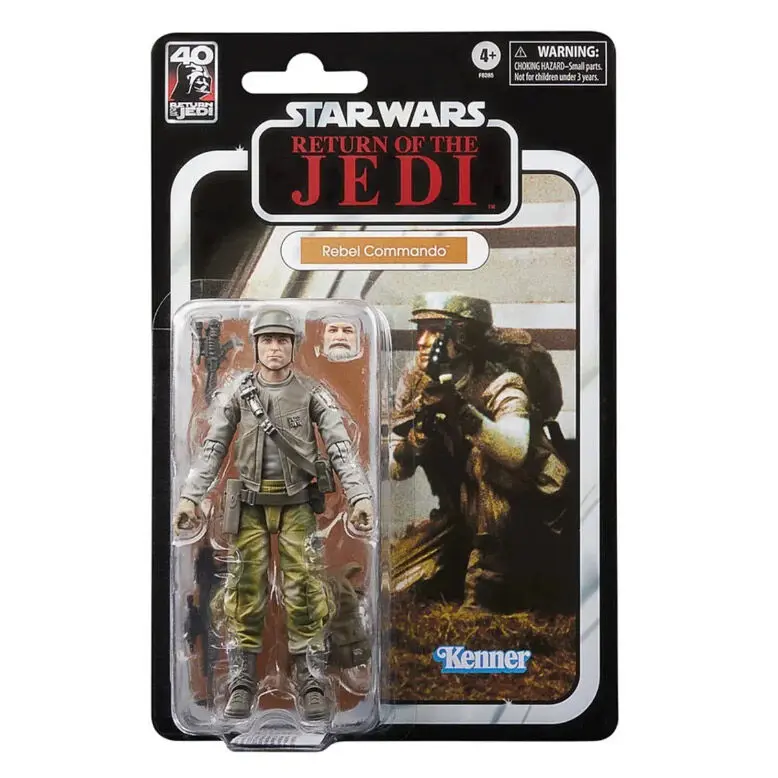 Star Wars Episode VI 40th Anniversary Black Series Actionfigur Rebel Commando 15 cm termékfotó