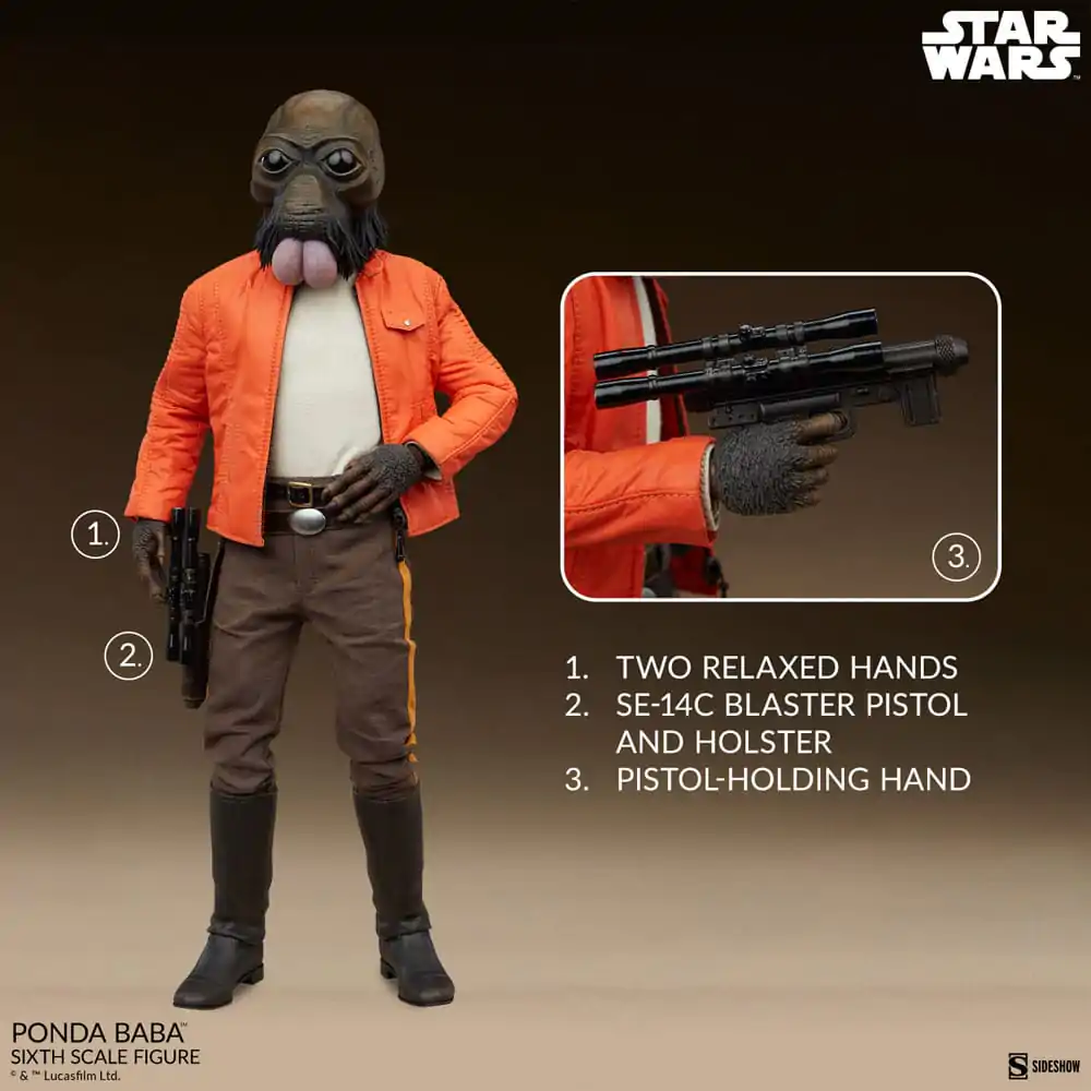 Star Wars Scum & Villainy Actionfigur 1/6 Ponda Baba 30 cm termékfotó